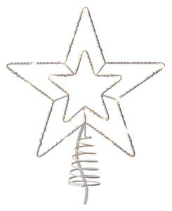 Vánoční hvězda Emos D1ZW01, teplá bílá, 28cm