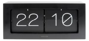 KARLSSON Stolní překlápěcí hodiny Boxed black 37 × 17,5 × 9 cm