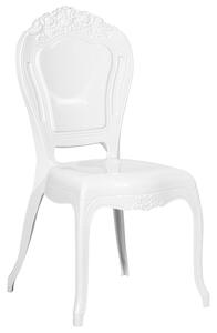 Bílá plastová židle VERMONT
