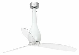 FARO ETERFAN M, bílá/transparentní, stropní ventilátor s DC motorem