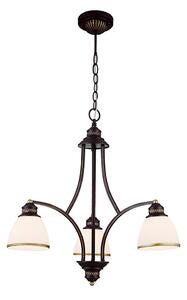 Lustr na lanku CLAIR 3xE27/60W/230V pr. 58 cm bronzová