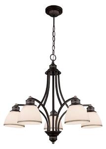 Lustr na lanku CLAIR 5xE27/60W/230V pr. 65 cm bronzová