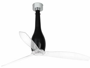 FARO ETERFAN M, černá/transparentní, stropní ventilátor s DC motorem