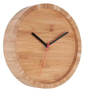 KARLSSON Nástěnné bambusové hodiny Tom ∅ 26 × 5 cm