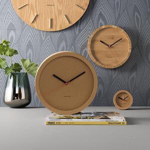 KARLSSON Nástěnné bambusové hodiny Tom ∅ 26 × 5 cm