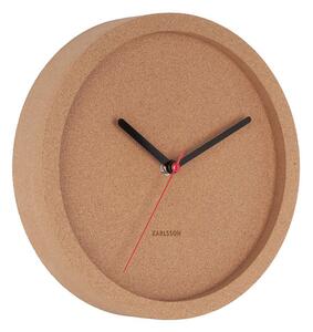 KARLSSON Nástěnné korkové hodiny Tom ∅ 26 × 5 cm