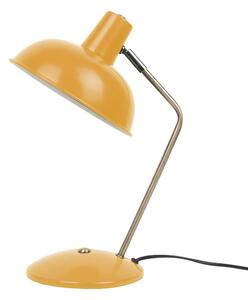 LEITMOTIV Stolní žlutá lampa Hood Metal 37,5 cm, stínidlo ∅ 19,5 cm