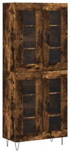 Skříň highboard kouřový dub 69,5 x 34 x 180 cm kompozitní dřevo