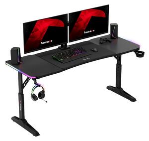 Herní stůl LED Huzaro Hero 4.6 RGB černý 160 cm