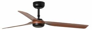 FARO PUNT M, černá/tmavé dřevo, stropní ventilátor s DC motorem