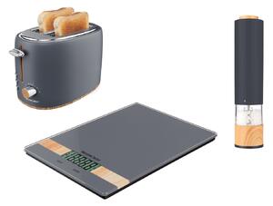 SILVERCREST® Sada kuchyňských spotřebičů SH 100, 3dílná, šedá (800004286)
