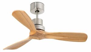 FARO MINI LANTAU S, nikl/borovice, stropní ventilátor s DC motorem