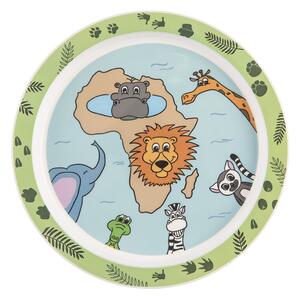 Mělký dětský talíř safari pr. 21,5 cm