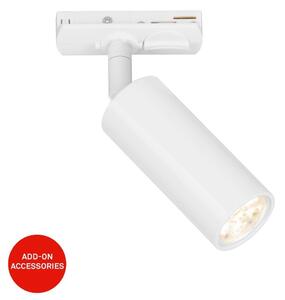 BRILO 8007016 LED spot 5,5W lištový systém 230V vysokonapěťový, stmívatelné, teplá bílá, 4x10 cm, bílý - BRILO