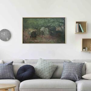 Reprodukce obrazu Le peintre Monet dans la Forêt de Fontainebleau