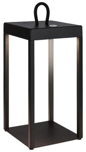 BRILO 7511015 Luca LED bezdrátová lucerna IP44, stmívatelná, dotykový vypínač, černá - BRILO