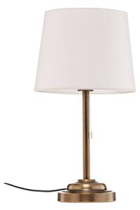 Stolní lampa Lindby Alomira, 52 cm, mosaz