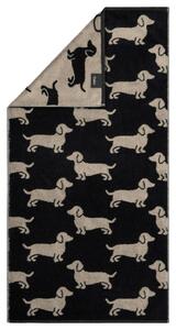 OSUŠKA DO SPRCHY, 80/150 cm, černá, béžová Cawoe - Osušky
