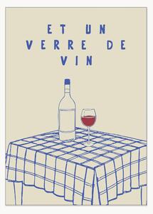 Plakát Et Un Verre de Vin