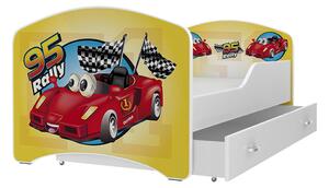 AJK Dětská postel Jan - auto rally Velikost spací plochy: 160x80, Matrace: ne