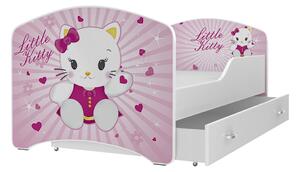 AJK Dětská postel Jan - little kitty Velikost spací plochy: 180x80, Matrace: ano