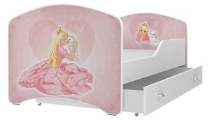 AJK Dětská postel Jan - princezna Velikost spací plochy: 180x80, Matrace: ne
