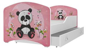 AJK Dětská postel Jan - panda Velikost spací plochy: 160x80, Matrace: ano