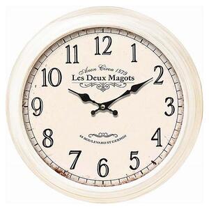 Autronic Nástěnné kovové hodiny Les Deux Magots, 51 cm