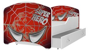 AJK Dětská postel Jan - spiderman Velikost spací plochy: 160x80, Matrace: ne
