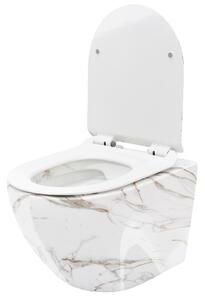WC mísa bez splachovacího okruhu Rea Carlos Slim Lava Shiny