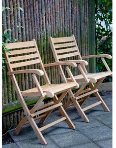 Zahradní židle s područkami ze dřeva York
