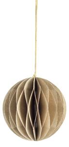 Papírová vánoční ozdoba Bona Beige 8 cm Storefactory Scandinavia