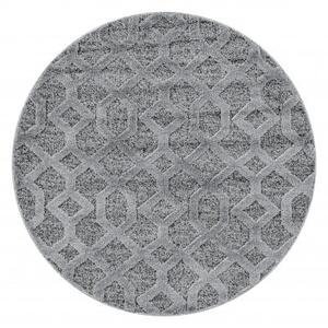 Hans Home | Kusový koberec Pisa 4702 Grey kruh - 120x120 (průměr) kruh