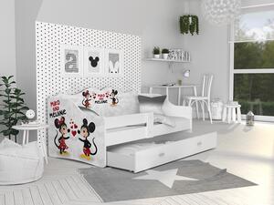 AJK Dětská postel Lili s obrázkem - mickey Velikost spací plochy: 180x80