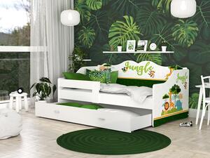 AJK Dětská postel Lili s obrázkem - safari Velikost spací plochy: 160x80