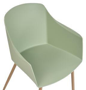 Jídelní židle Sada 2 ks Světle zelená FONDA II
