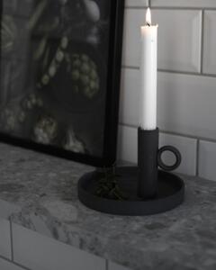 Keramický svícen Linde Black 16 cm Storefactory Scandinavia