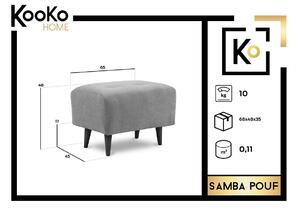 KOOKO HOME Taburet Samba 65 × 45 × 45 cm