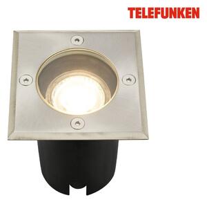 TF 322802TF TELEFUNKEN venkovní svítidlo do země, vodotěsné IP67, tvrzené sklo, GU10 patice, hranaté - BRILONER