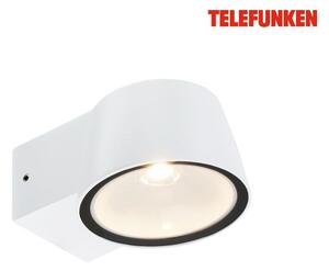 TF 323006TF TELEFUNKEN LED venkovní nástěnné svítidlo, IP54 voděodolné a prachotěsné, bílý hliník - BRILONER