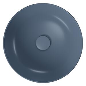 Cersanit Larga, umyvadlo na desku 40x40x13,5 cm, modrá matná, K677-050