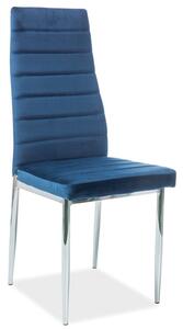Casarredo Jídelní čalouněná židle H-261 VELVET modrá