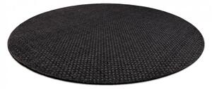 Šňůrkový koberec SIZAL TIMO 0000 černý kruh