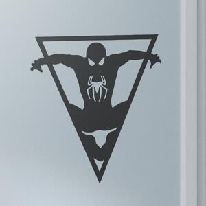 Živá Zeď Samolepka Spiderman trojúhelník Barva: černá