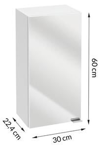 Koupelnová skříňka Pico Bello se zrcadlem (30x60x22 cm, bílá)