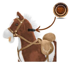 Houpací koník Mustang tmavě hnědý