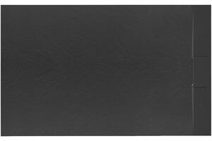 Rea - Sprchová vanička Bazalt - černá - 100x80 cm