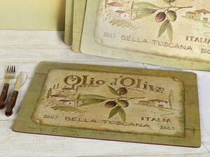 Creative Tops Premium - korkové prostírání Olio D'Oliva 40x29 cm, 4 ks