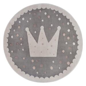 Šedý dětský koberec ø 100 cm Crown – Hanse Home