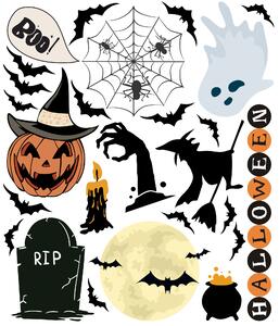 Halloweenské nálepky
